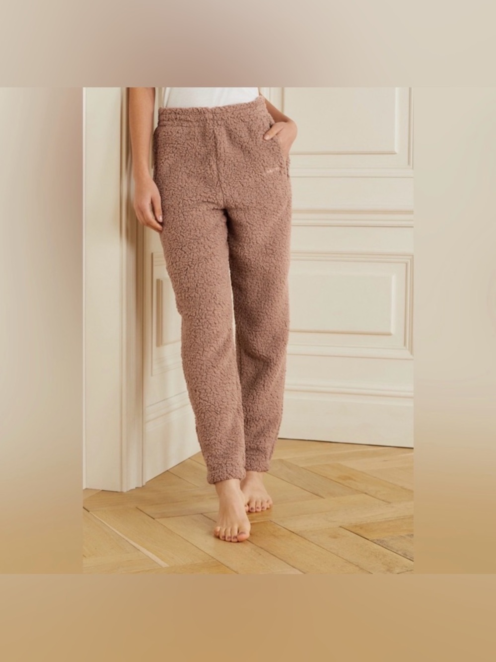 SKIMS Teddy Joggers, Tigers Eye, New With Tags